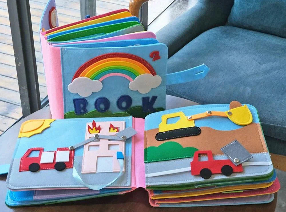 Toystar FeltStories | Playful discovery - Montessori adventure book for sensory learning - Speelse ontdekking - Montessori...