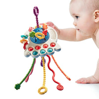 Thumbnail for Toystar SnuggleStrings | Safe Play - Sensory Silicone Baby Toy - Veilig Spelen - Sensory Silicone Baby Toy (6)