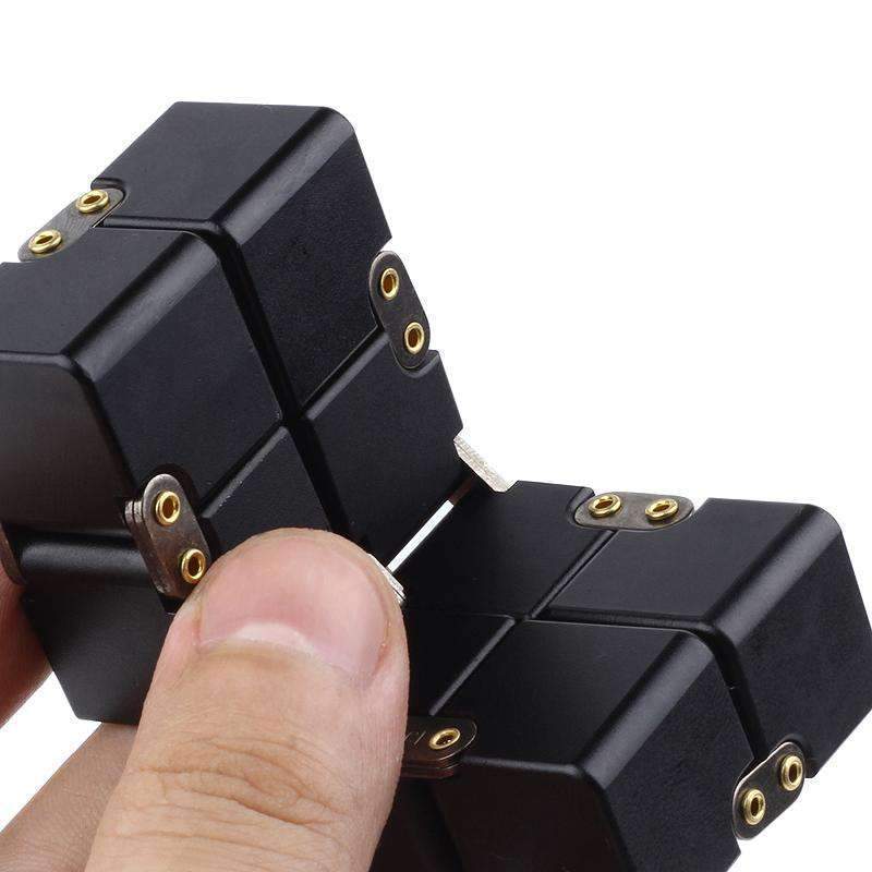 Toystar StressMaster | One-Hand Stress Cube - Portable Metal Infinity Cube Toy for Kids & Adults (9)