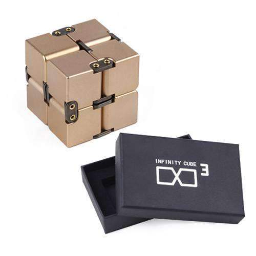Toystar StressMaster | One-Hand Stress Cube - Portable Metal Infinity Cube Toy for Kids & Adults (6)