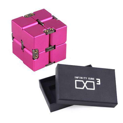 Toystar StressMaster | One-Hand Stress Cube - Portable Metal Infinity Cube Toy for Kids & Adults (5)