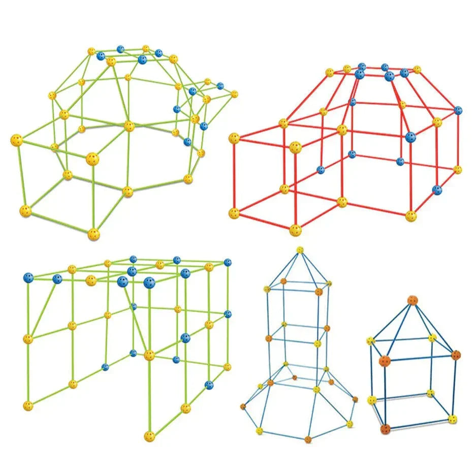 Toystar Kids Construction Forts Kit | Building Magic Fortresses - For Creative Children - Magische Forten Bouwen - Voor Cr...