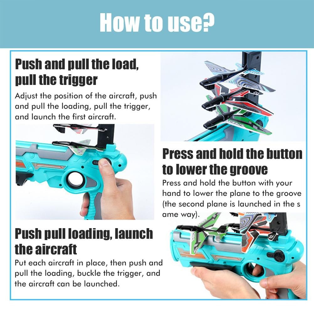 Toystar Airplane Launcher Toy | Fun - Catapult Airplane for Hours of Fun - Plezier - Katapult Vliegtuig voor Uren Speelple...