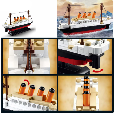 Toystar TitanCraft | Build your own Titanic - Historical construction toy for kids - Bestseller - Bouw je eigen Titanic - ...