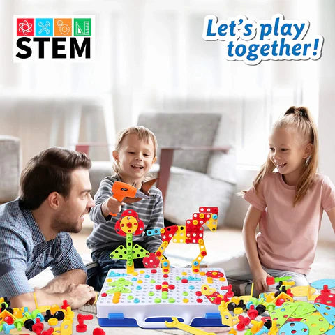 Toystar ConstructoKids | Creative building with drill set - Educational construction toys - Creatief bouwen met boor set -...