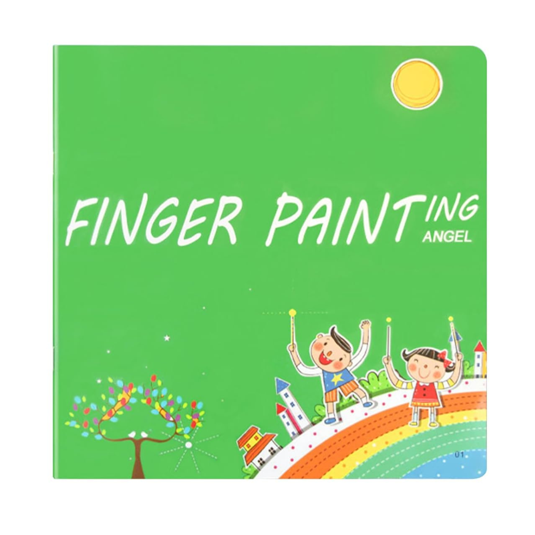 Finger Stamp Painting Set | Stimulates creativity and fun - Ink painting cushion for children