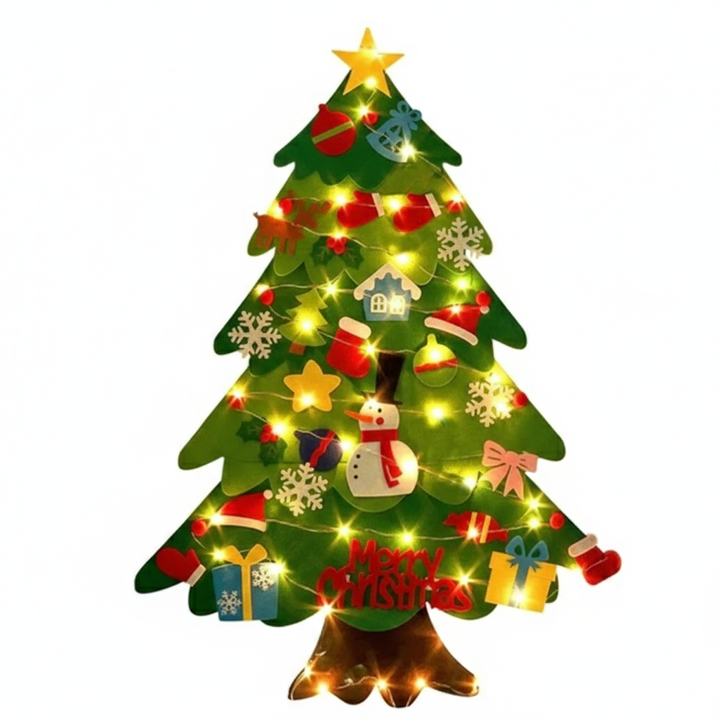 Toystar Felt board tree | Felt board Christmas tree for children - Ontsteek de feestelijke sfeer met de familie - Doe-het-...