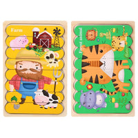 Thumbnail for Toystar Ecotoys Wooden 3D Vehicle & Fruit Puzzles | Educational Toys for Creative Children - Learn and Play with Puzzles f...