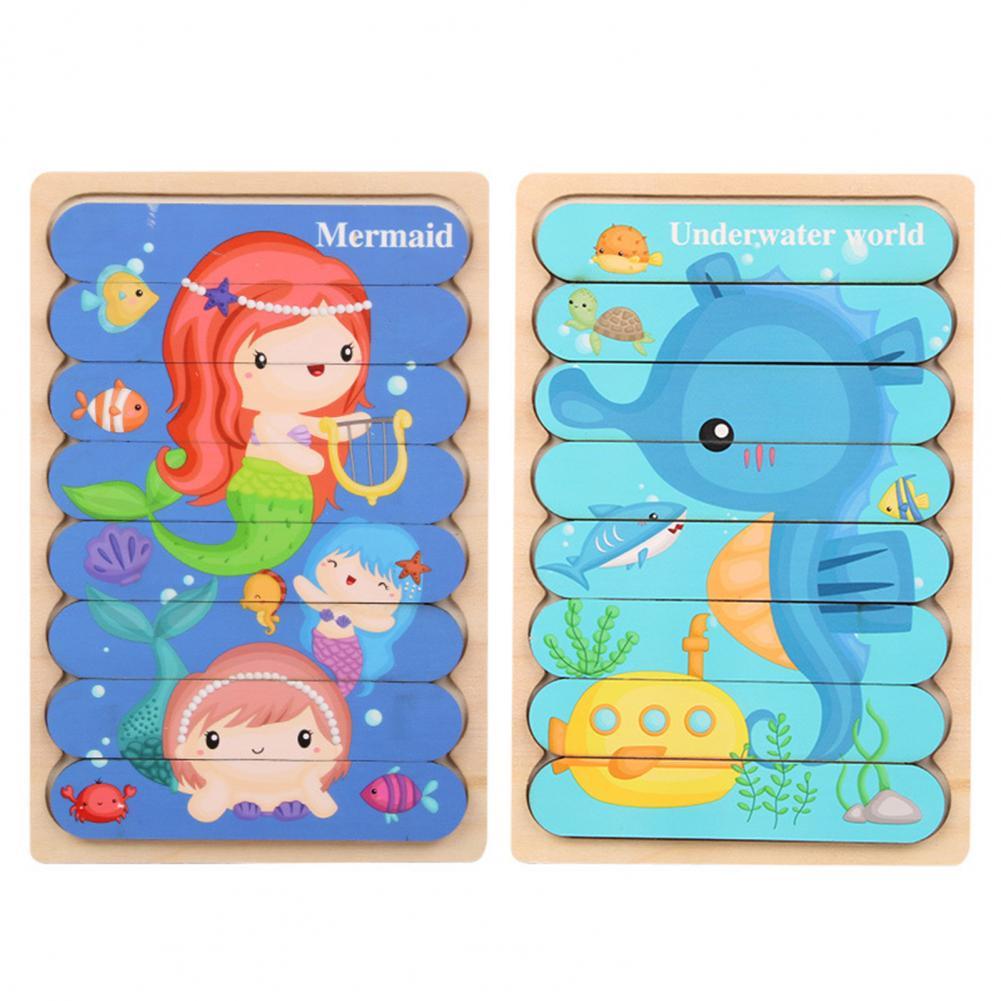Toystar EcoToys Montessori Animal Puzzle | Educational and Stimulating - Double-sided 3D Puzzle - Educatief en Stimuleren ...