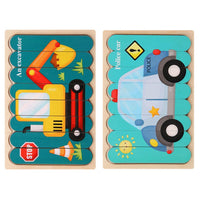 Thumbnail for Toystar EcoToys Montessori Animal Puzzle | Educational and Stimulating - Double-sided 3D Puzzle - Educatief en Stimuleren ...