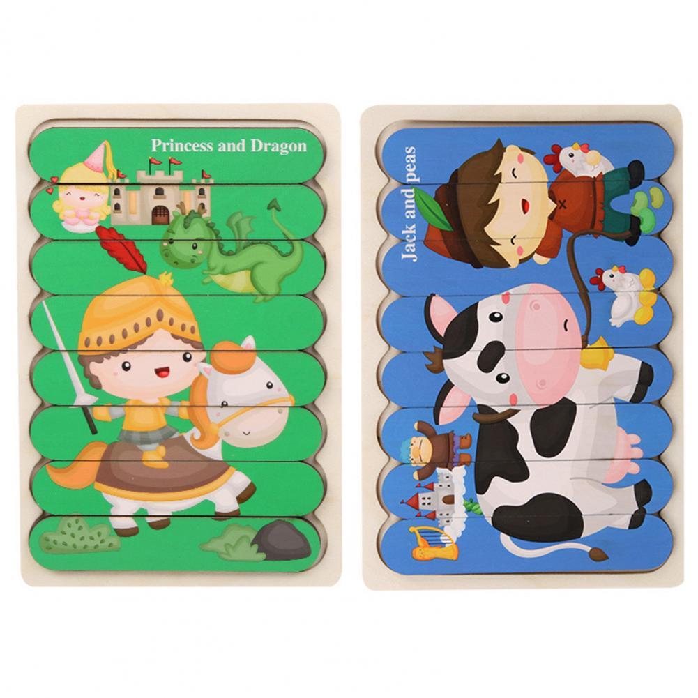 Toystar EcoToys Montessori Animal Puzzle | Educational and Stimulating - Double-sided 3D Puzzle - Educatief en Stimuleren ...