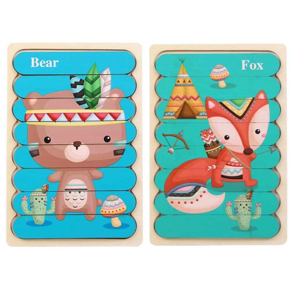 Toystar EcoToys Montessori Animal Puzzle | Educational and Stimulating - Double-sided 3D Puzzle - Educatief en Stimuleren ...