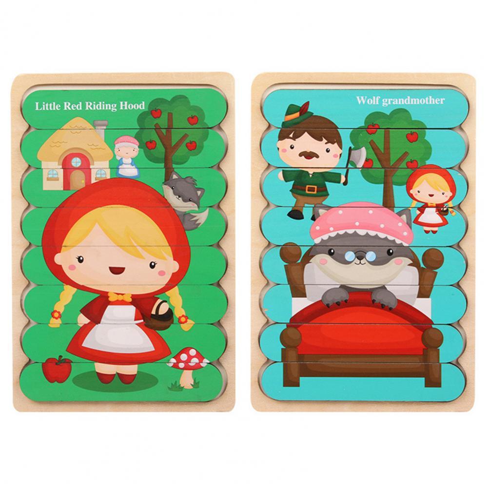 Toystar EcoToys Montessori Animal Puzzle | Educational and Stimulating - Double-sided 3D Puzzle - Educatief en Stimuleren ...